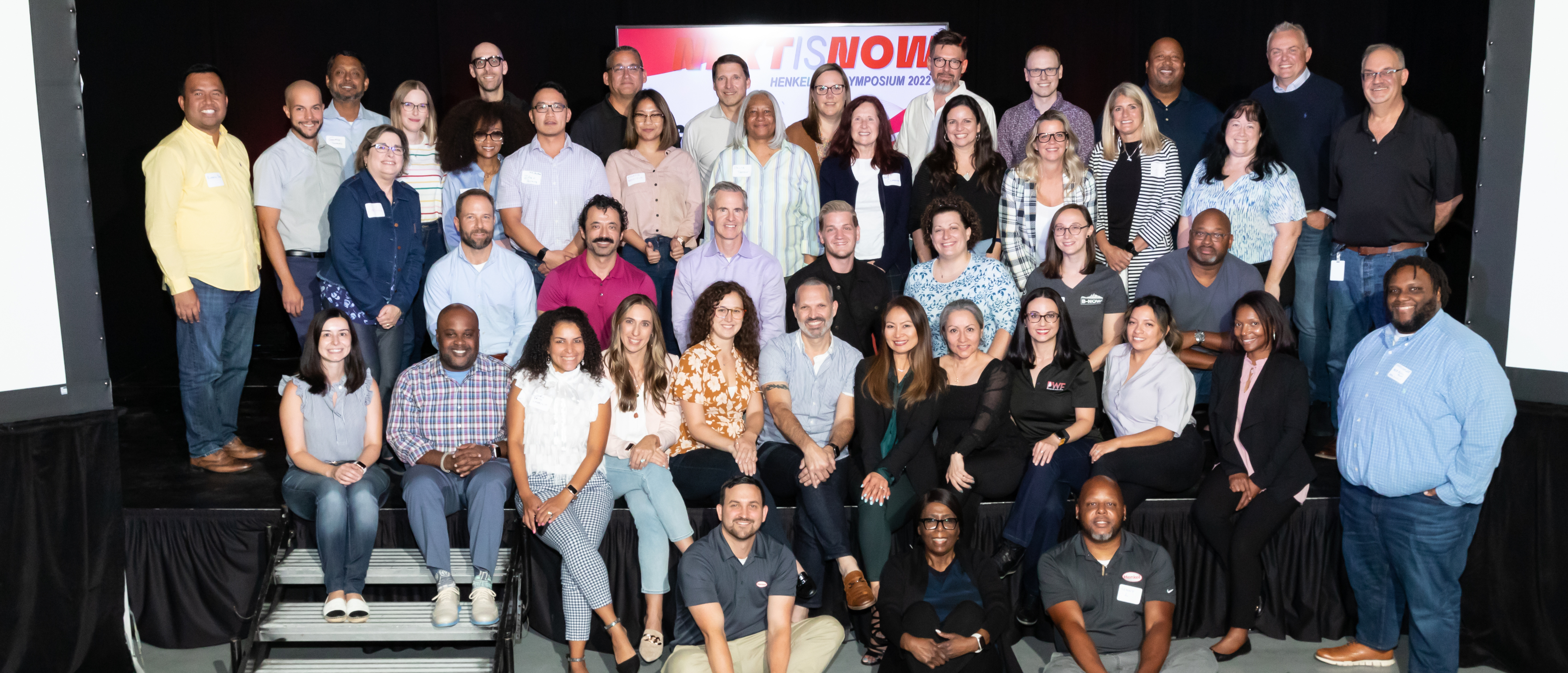 A group of people on a stage