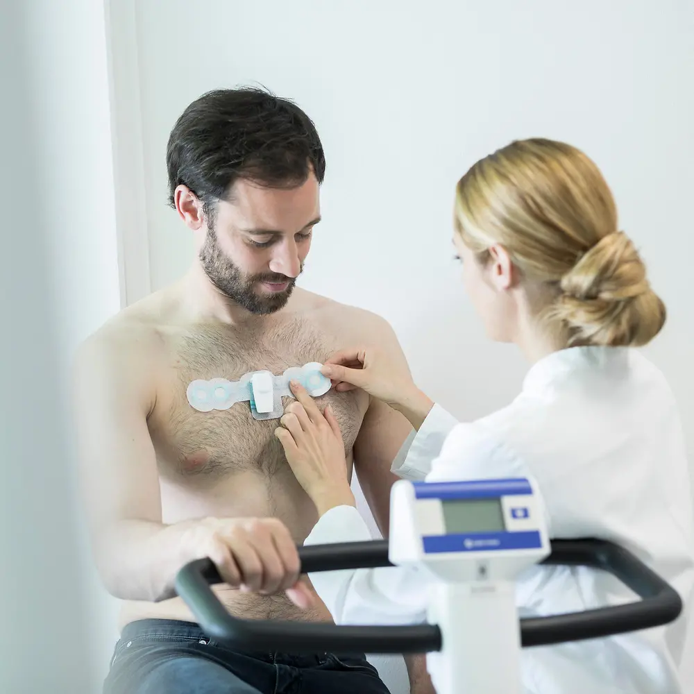 Printed electronics are used in smart patches which can be used to monitor heart rates, brain or muscle activity, for example.