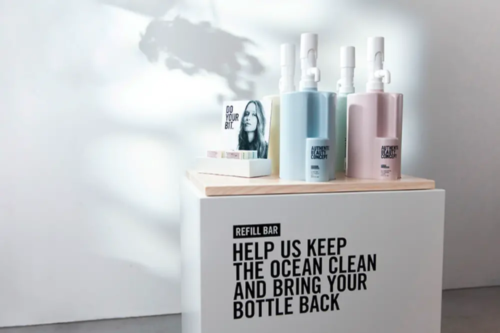Nachfüllstation der Marke Authentic Beauty Concept