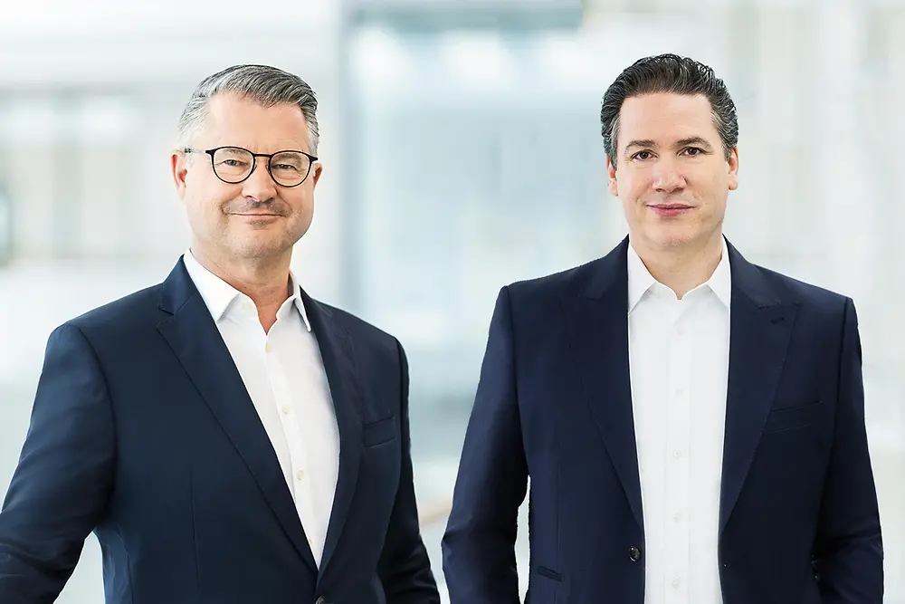 Marco Swoboda (CFO), Wolfgang König (Executive Vice President Consumer Brands)