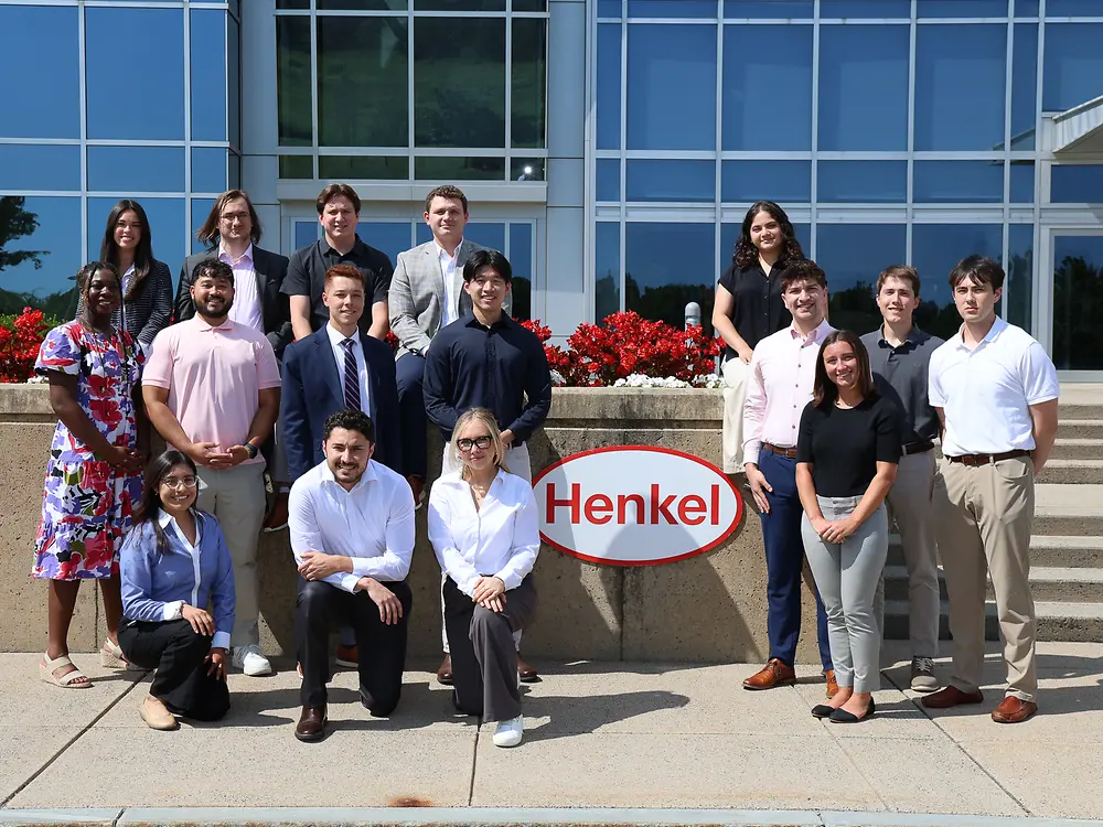 A group of Henkel employees participating in the Henkel Rotational Program (HRP)